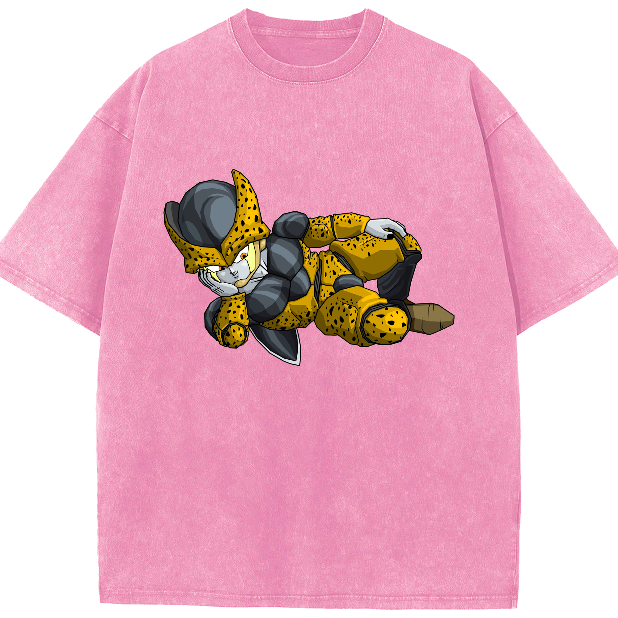（画像用） ドラゴンボール セル DRAGON BALL Cell 綿100% ヴィンテージ風 半袖Tシャツ（フロントプリント）